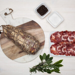 Sliced Coppa, 100 g tray